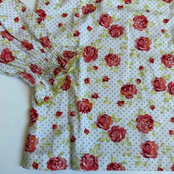 Matilda Jane Georgia It's A Wonderful Parade Floral Ruffle Top 6 - Picture 4 of 9